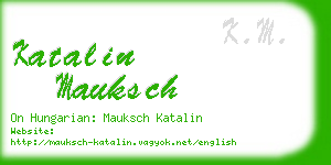 katalin mauksch business card